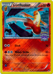 Combusken 13/111 Crosshatch Holo STAFF Promo ARENA CUP!